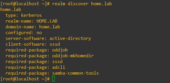 Realm discover output placeholder