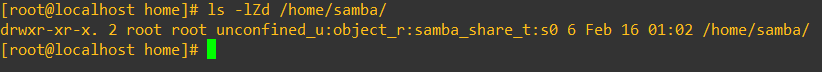 Samba share directory and permissions placeholder